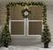 5pc. Pre-Lit Artificial Christmas Tree, Wreath, & Garland Entryway Set, Color Changing LED Lights by Ashland®